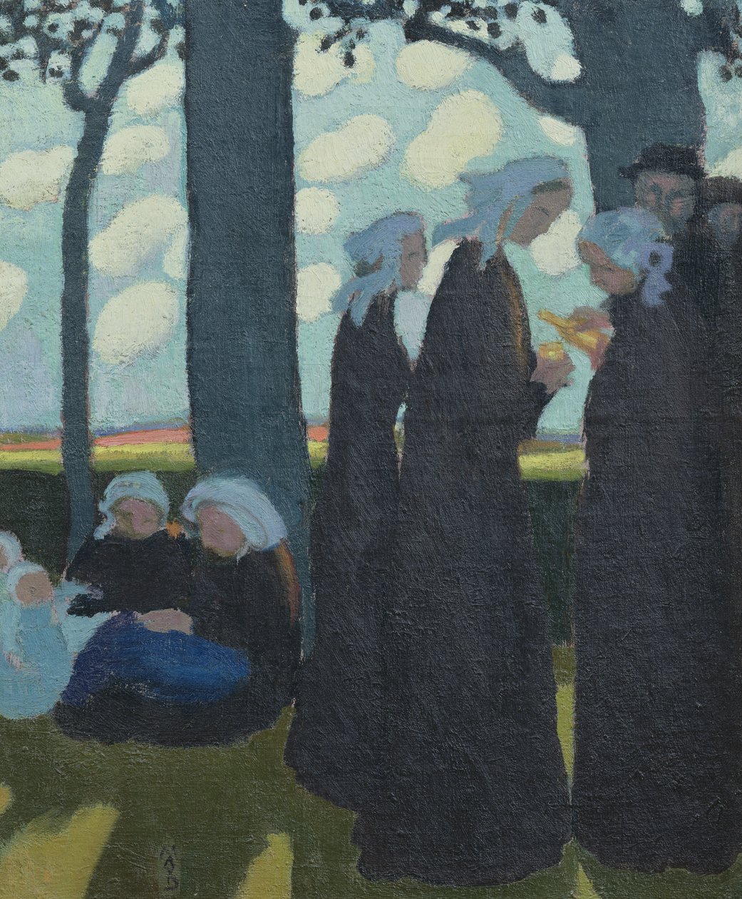 Wieczór w pobliżu Binic, ok. 1895 r. autorstwa Maurice Denis
