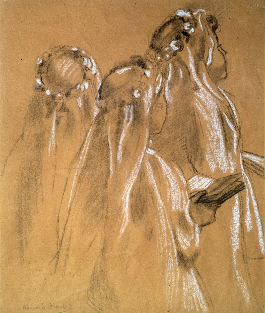 Dziewczyny z girlandami, 1905-1906. autorstwa Maurice Denis
