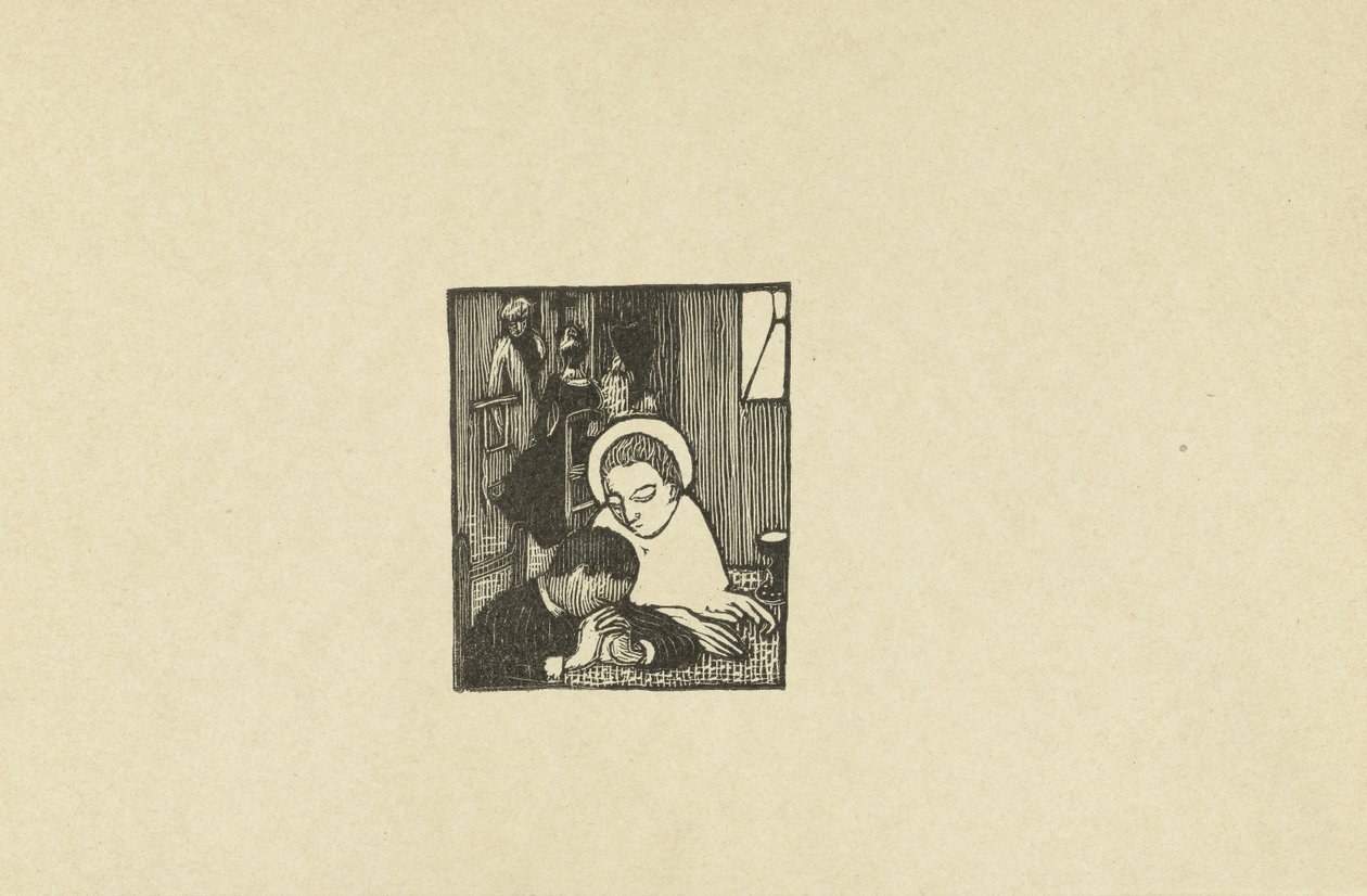 Illustratie bij gedicht in dichtbundel Sagesse van Paul Verlaine Dwa nowe drewno dla Sagesse autorstwa Paula Verlaine Proces (tytuł serii) autorstwa Maurice Denis