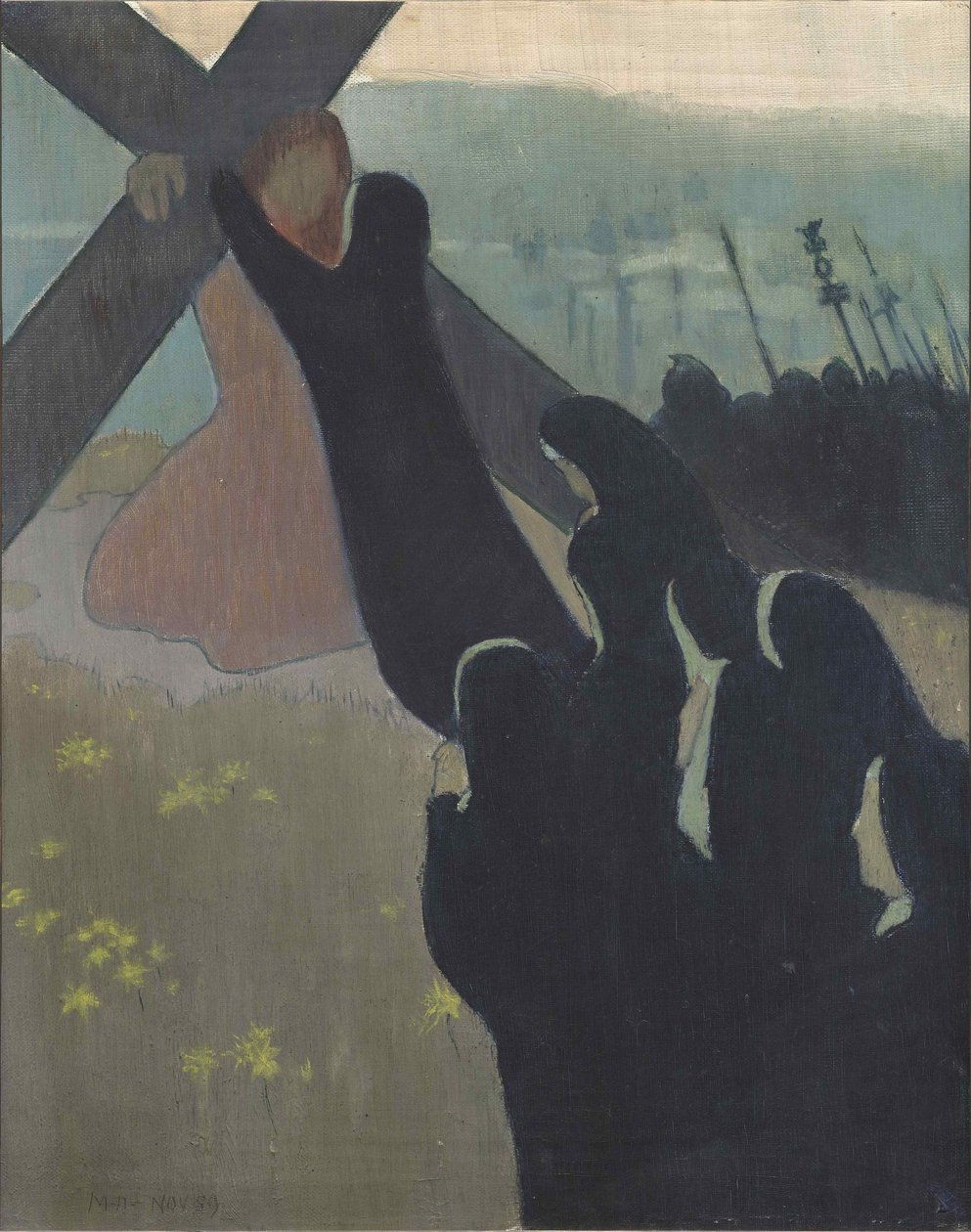 Kalwaria lub wejście na Kalwarię, 1889. autorstwa Maurice Denis