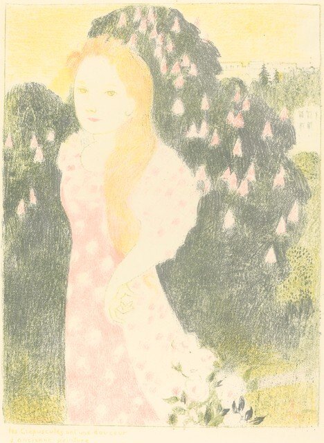 Zmierzch ma miękkość starej farby autorstwa Maurice Denis