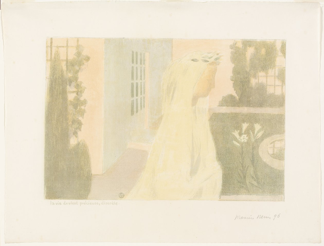 Życie staje się cenne, dyskretne, talerz jedenaście od Miłości autorstwa Maurice Denis