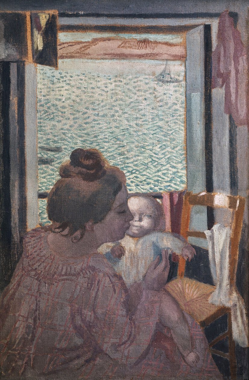 Macierzyństwo w oknie autorstwa Maurice Denis