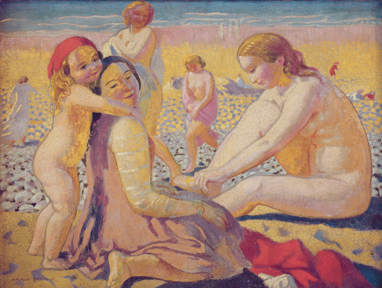 Na plaży z Red Hat autorstwa Maurice Denis