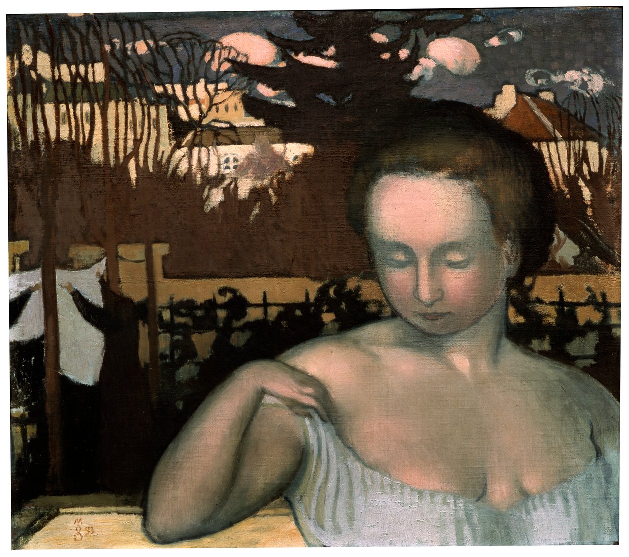 Portret żony artysty, 1893. autorstwa Maurice Denis