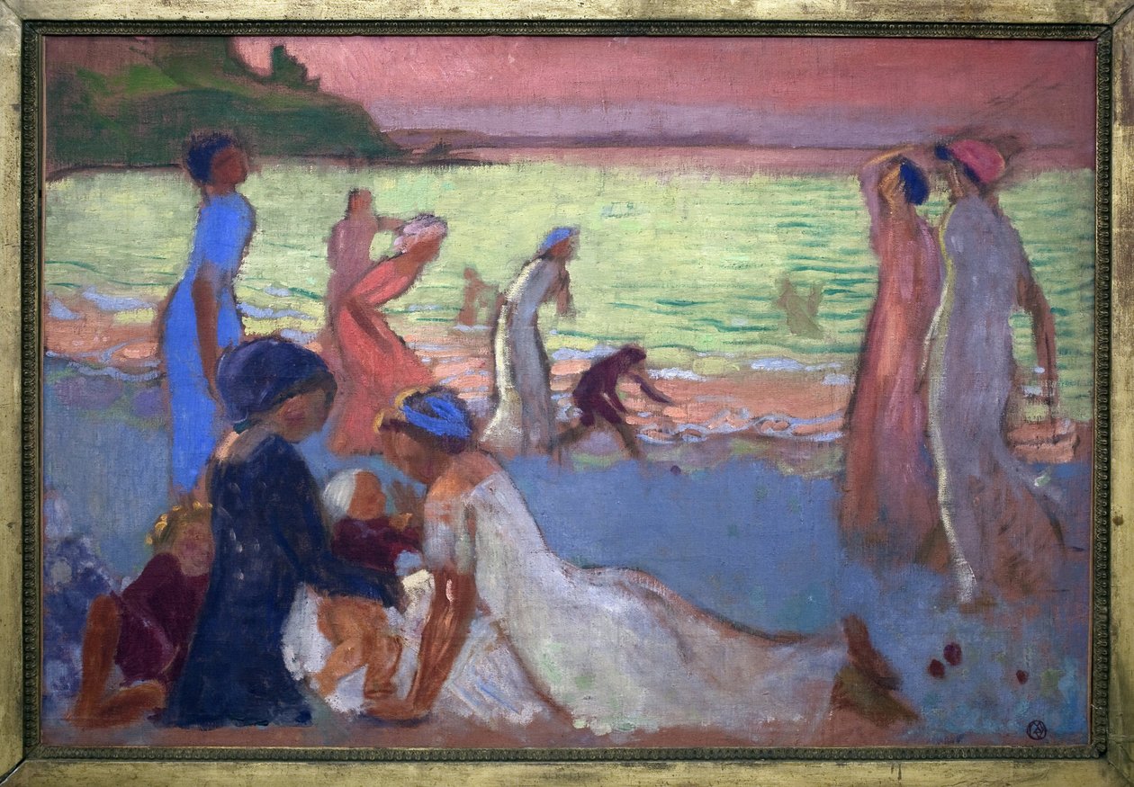 Wrześniowy wieczór na plaży Trestignel autorstwa Maurice Denis