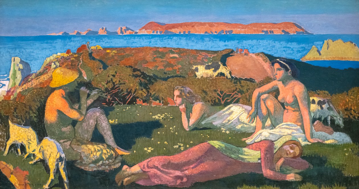 Zielona Plaża. Perros-Guirec autorstwa Maurice Denis
