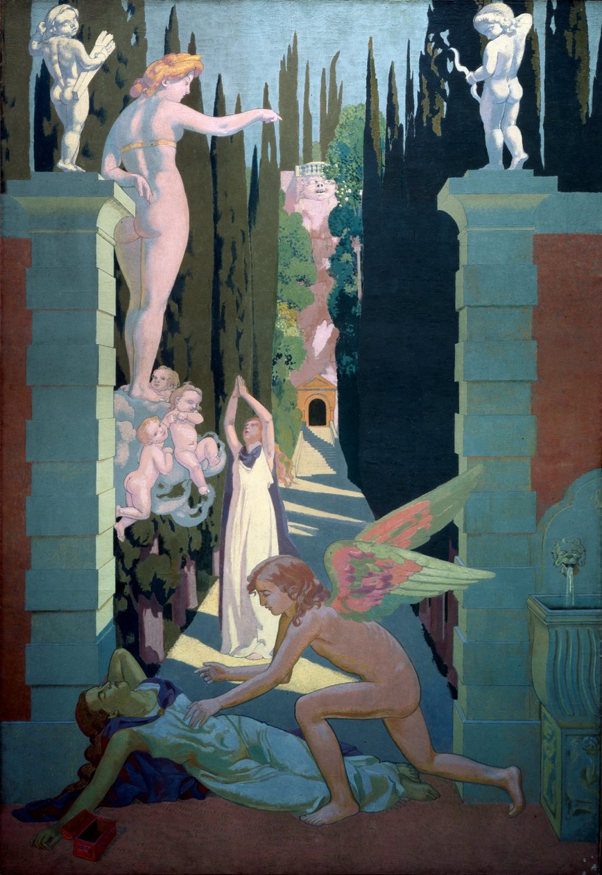 Historia Psyche Panel czwarty. Zemsta Wenus, 1908. autorstwa Maurice Denis