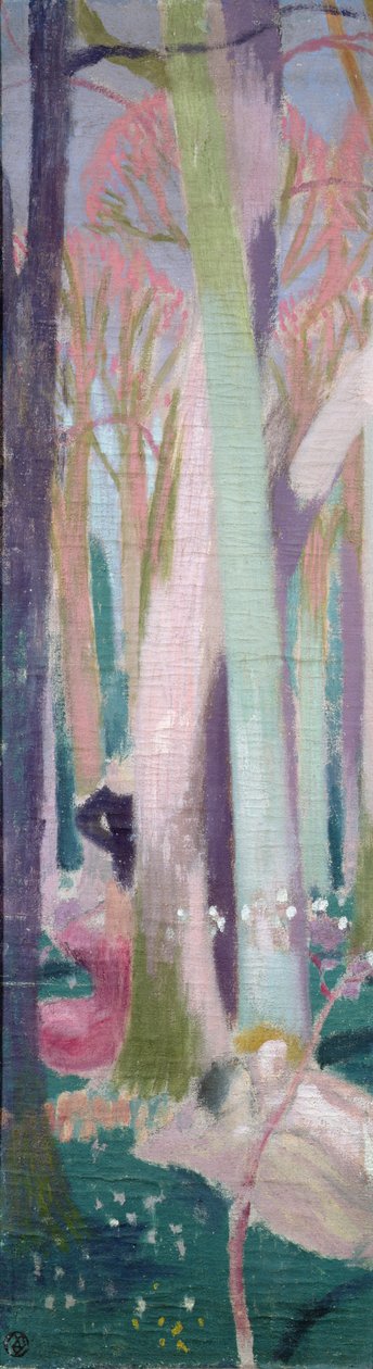 Drzewa w lesie, studium do „Leśnych hiacyntów” autorstwa Maurice Denis