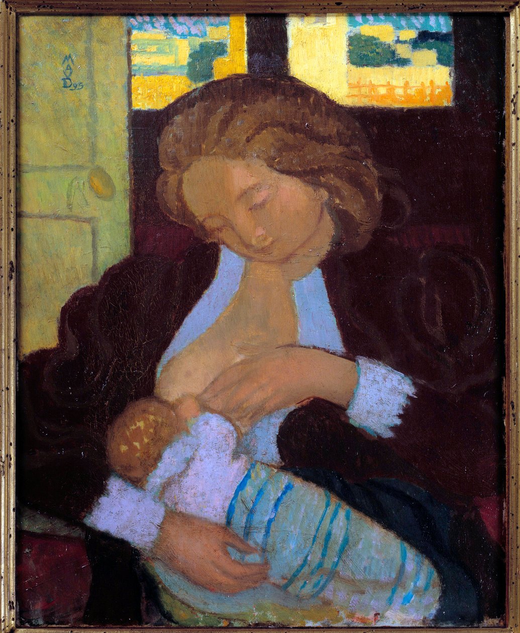 Młoda kobieta karmiąca piersią XX wiek autorstwa Maurice Denis
