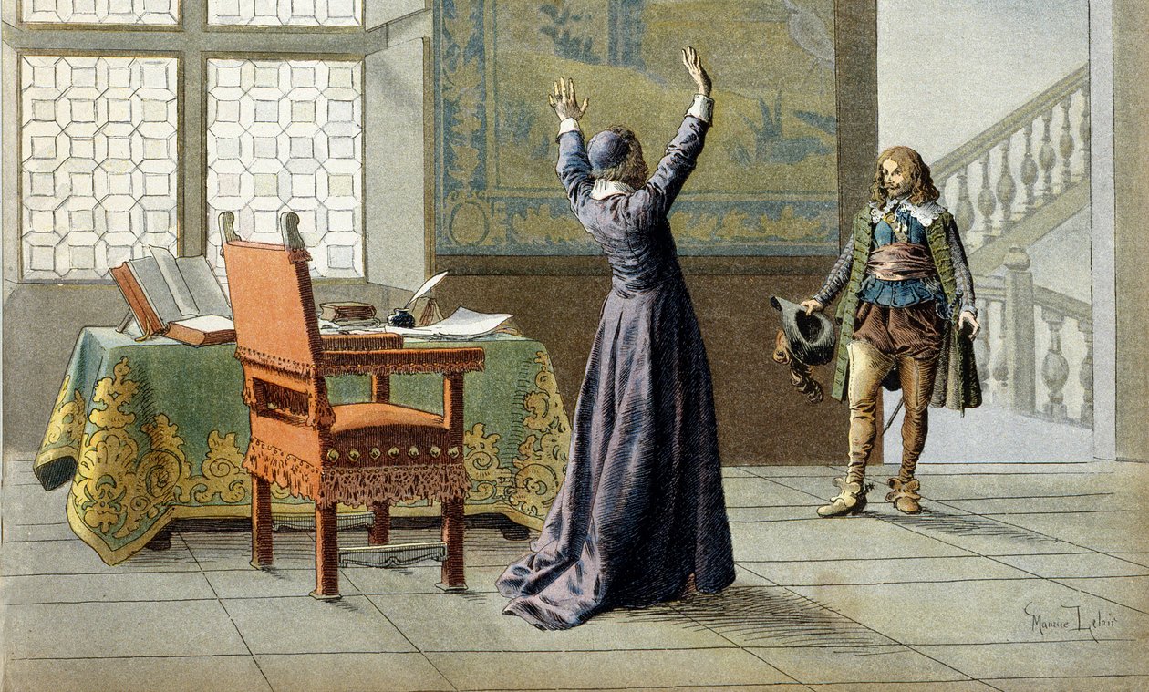 Historia Francji: kardynał Richelieu (Armand Jean du Plessis autorstwa Maurice Leloir