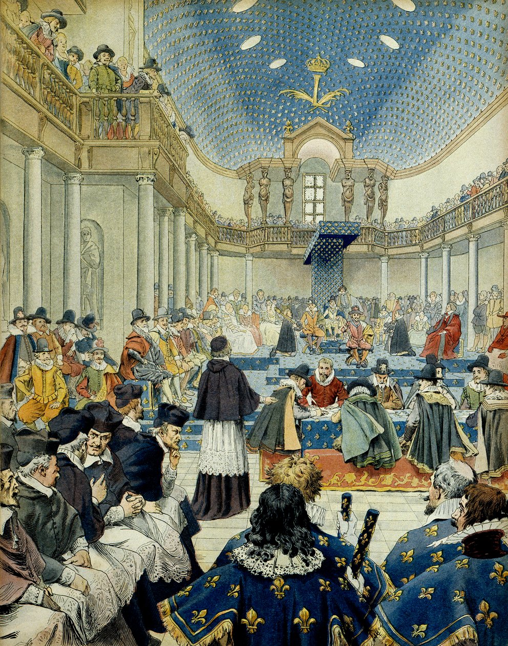 Historia Francji: kardynał Richelieu (Armand Jean du Plessis autorstwa Maurice Leloir