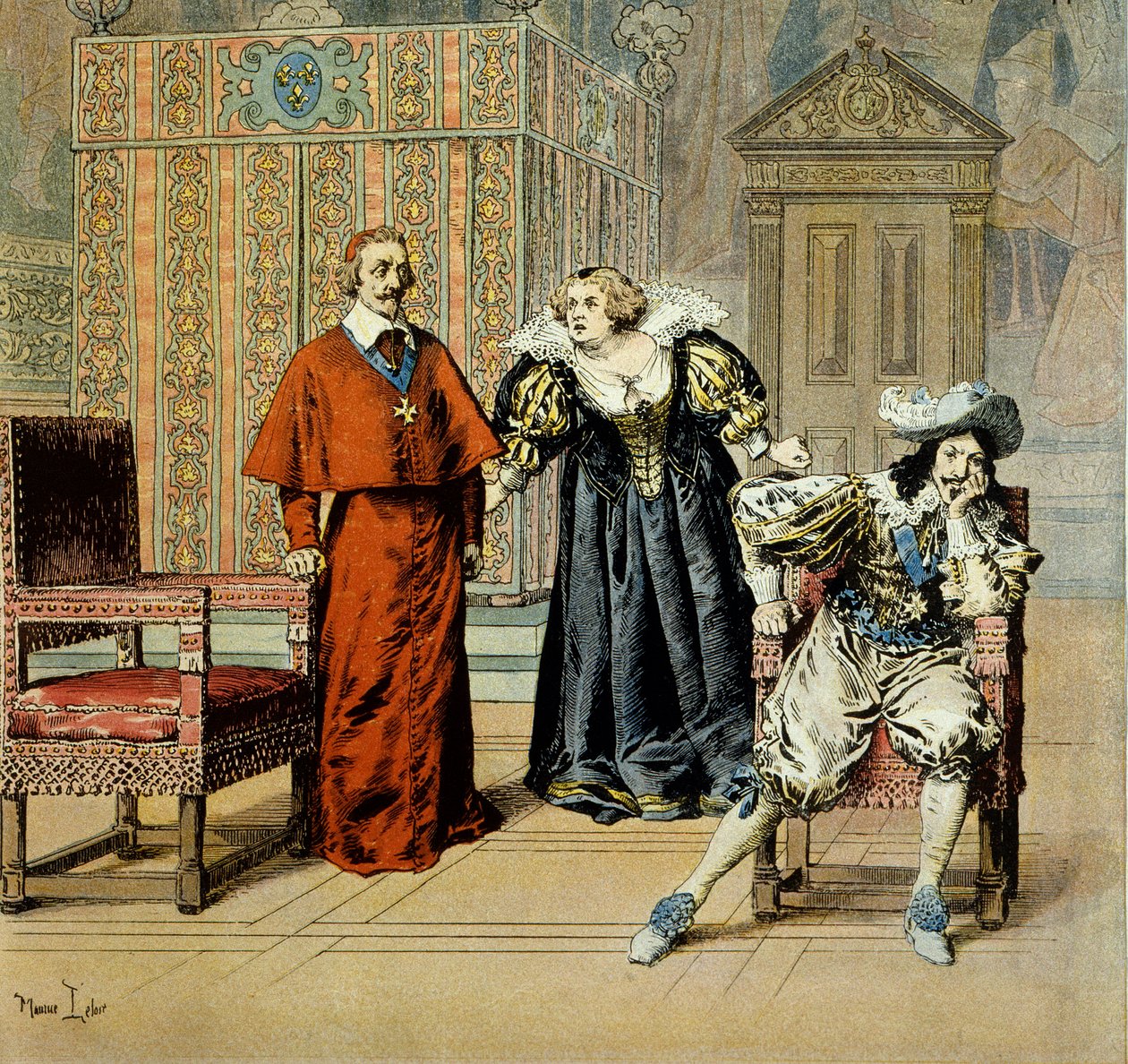 Historia Francji: Dzień Dupes: Cardinal de Richelieu (Armand Jean du Plessis autorstwa Maurice Leloir