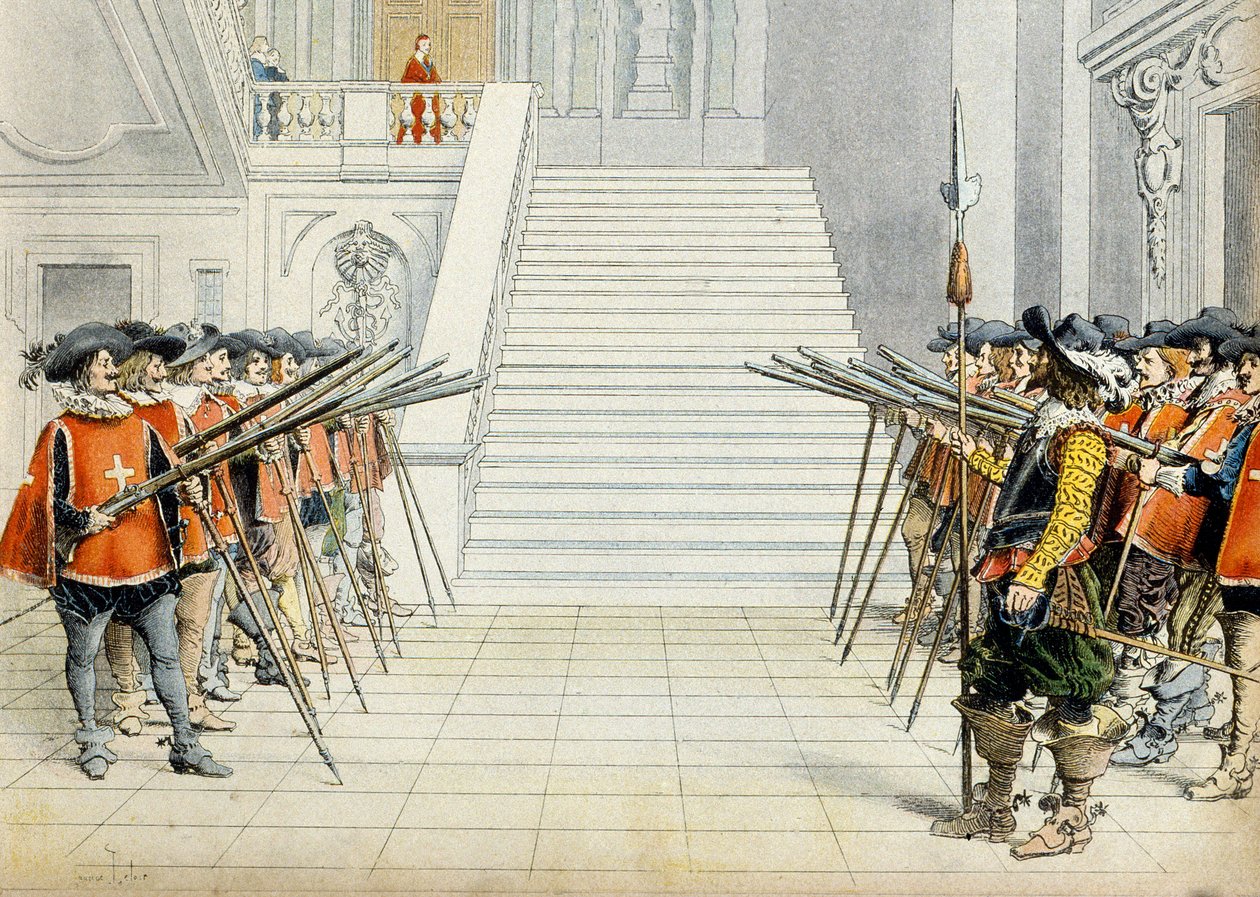Historia Francji: Strażnik kardynała Richelieu (Armand Jean du Plessis autorstwa Maurice Leloir