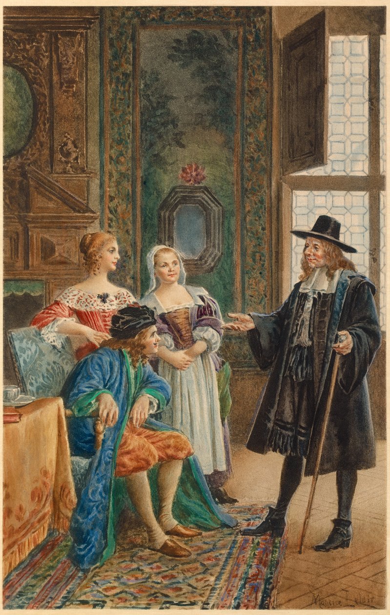 Moliere malade (ilustracja) autorstwa Maurice Leloir