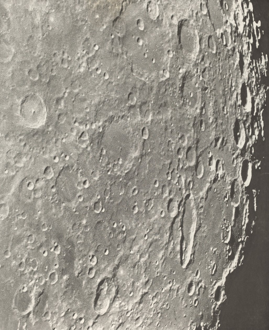 Zdjęcie Księżycowe Blancanus - Tycho - Schiller, 1899 autorstwa Maurice Loewy