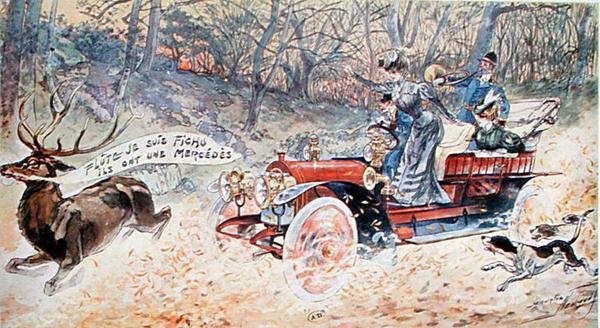 Cholera! Jestem skończony, oni mają Mercedesa. autorstwa Maurice Louis Henri Neumont