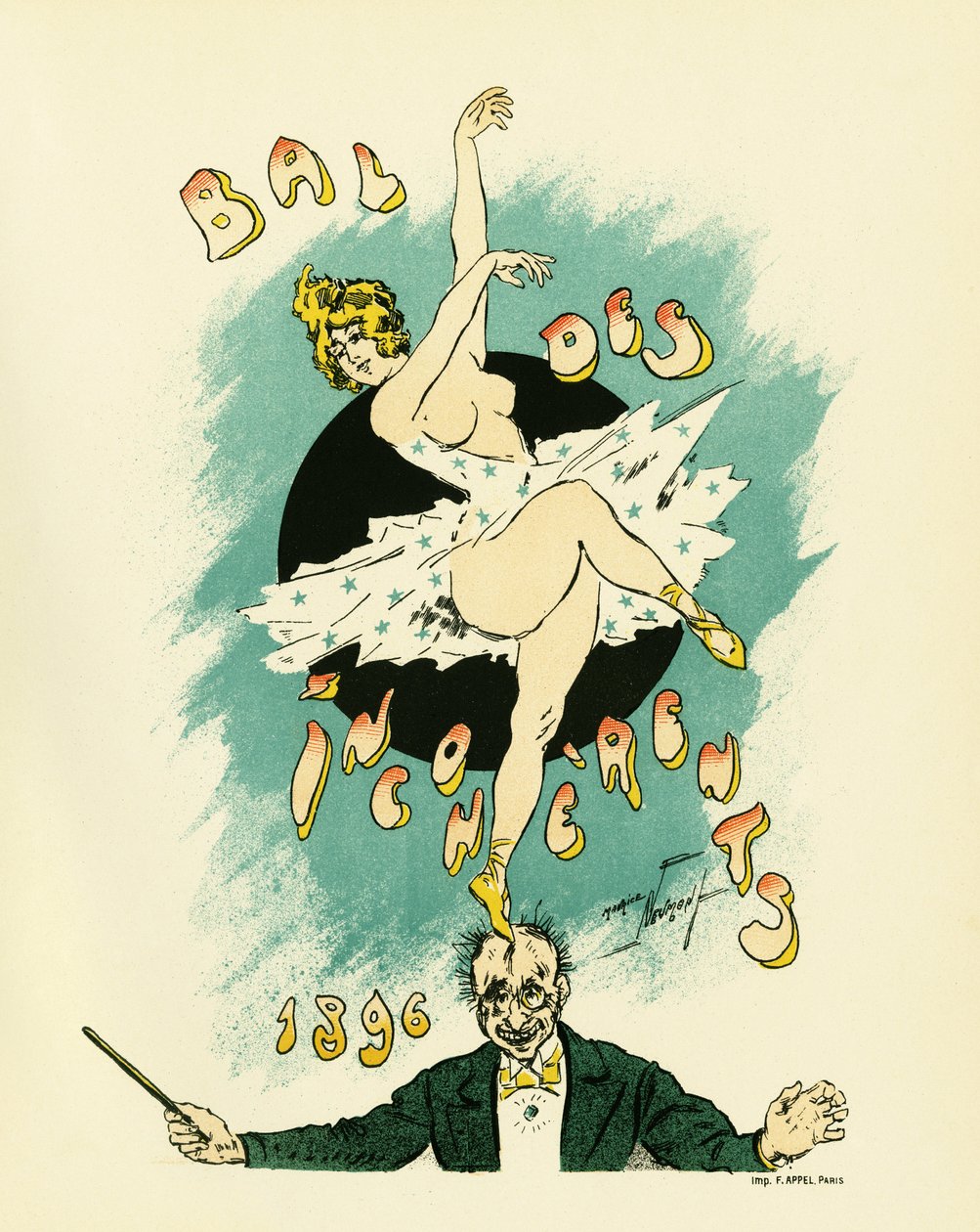 Plakat do balu niespójnych, bal zorganizowany w latach 1885-1896 w Paryżu w ramach ruchu artystycznego zapoczątkowanego przez Julesa Levy