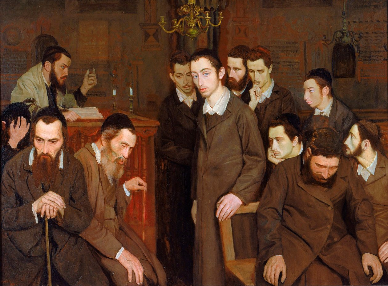 Wyjrzał i oszalał - Spojrzał i oszalał - Minkowski, Maurycy (1881-1930) - 1910 - Olej na płótnie - 109x133,4 - Muzeum Żydowskie, Nowy Jork ©FineArtImages/Leemage autorstwa Maurice Minkowski