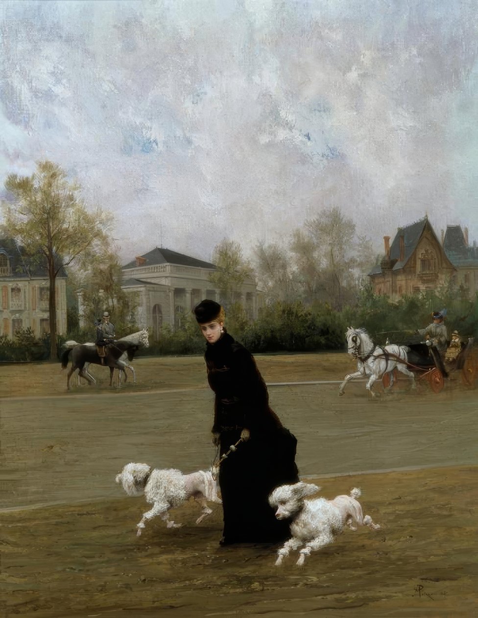 M.Poirson, Elegante au Bois de Boulogne, Paryż / Klejnot, 1877 autorstwa Maurice Poirson