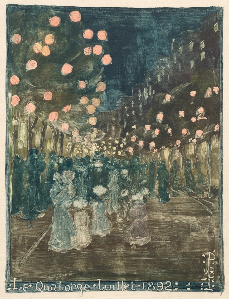 Dzień Bastylii autorstwa Maurice Prendergast