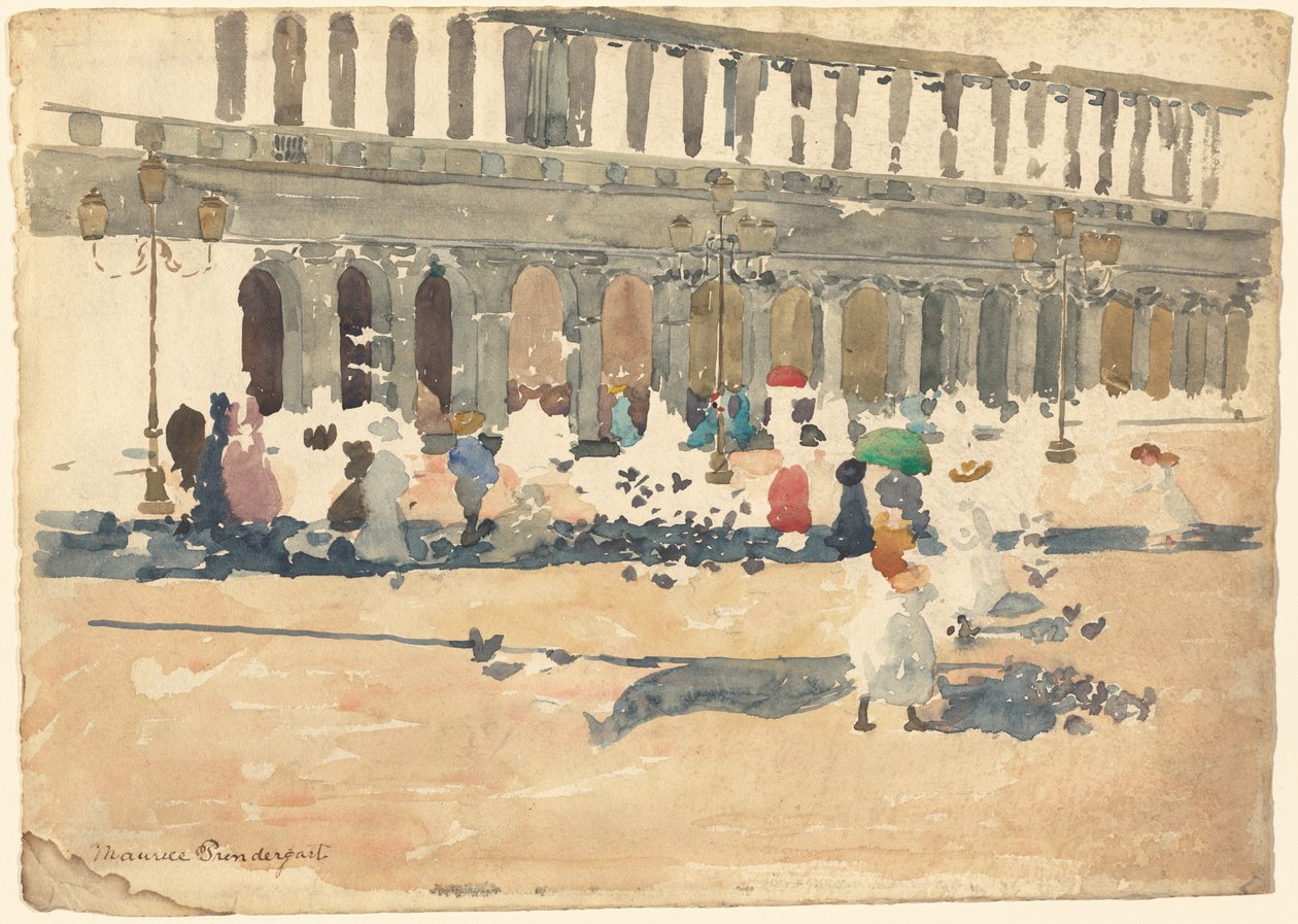 Caffè Florian w Wenecji autorstwa Maurice Brazil Prendergast