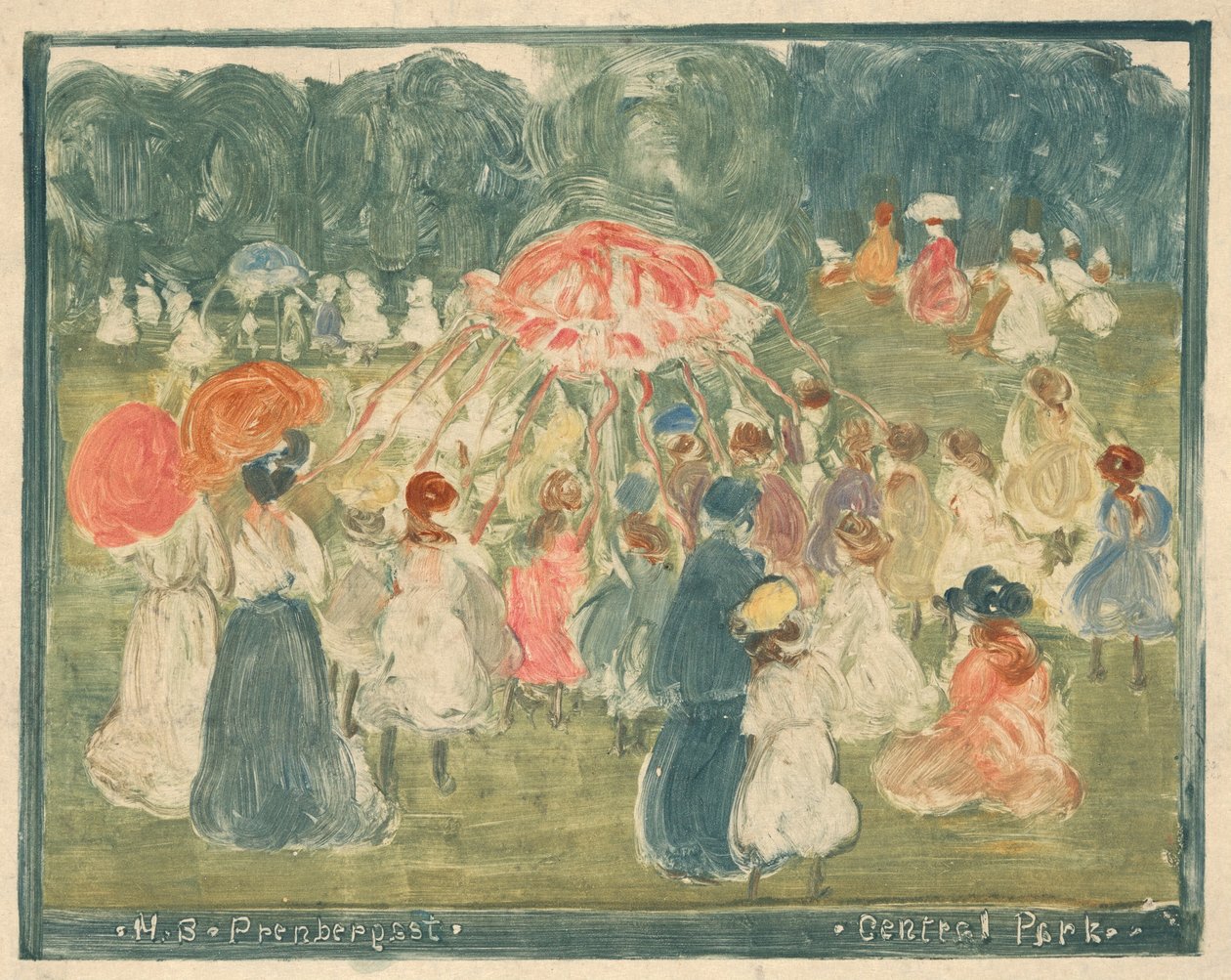 Park Centralny autorstwa Maurice Brazil Prendergast