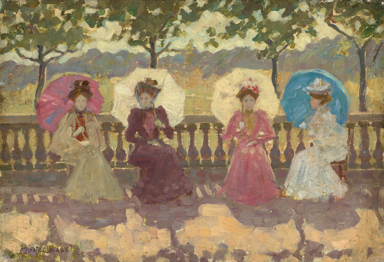 W parku, Paryż autorstwa Maurice Prendergast