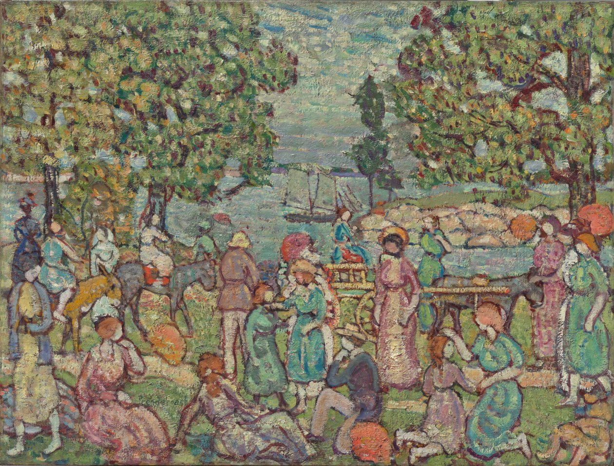 Na plaży, nr 3 autorstwa Maurice Prendergast