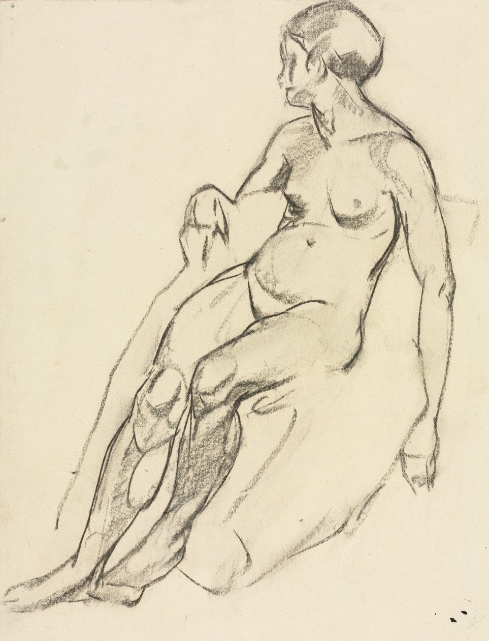 Siedząc nago autorstwa Maurice Brazil Prendergast