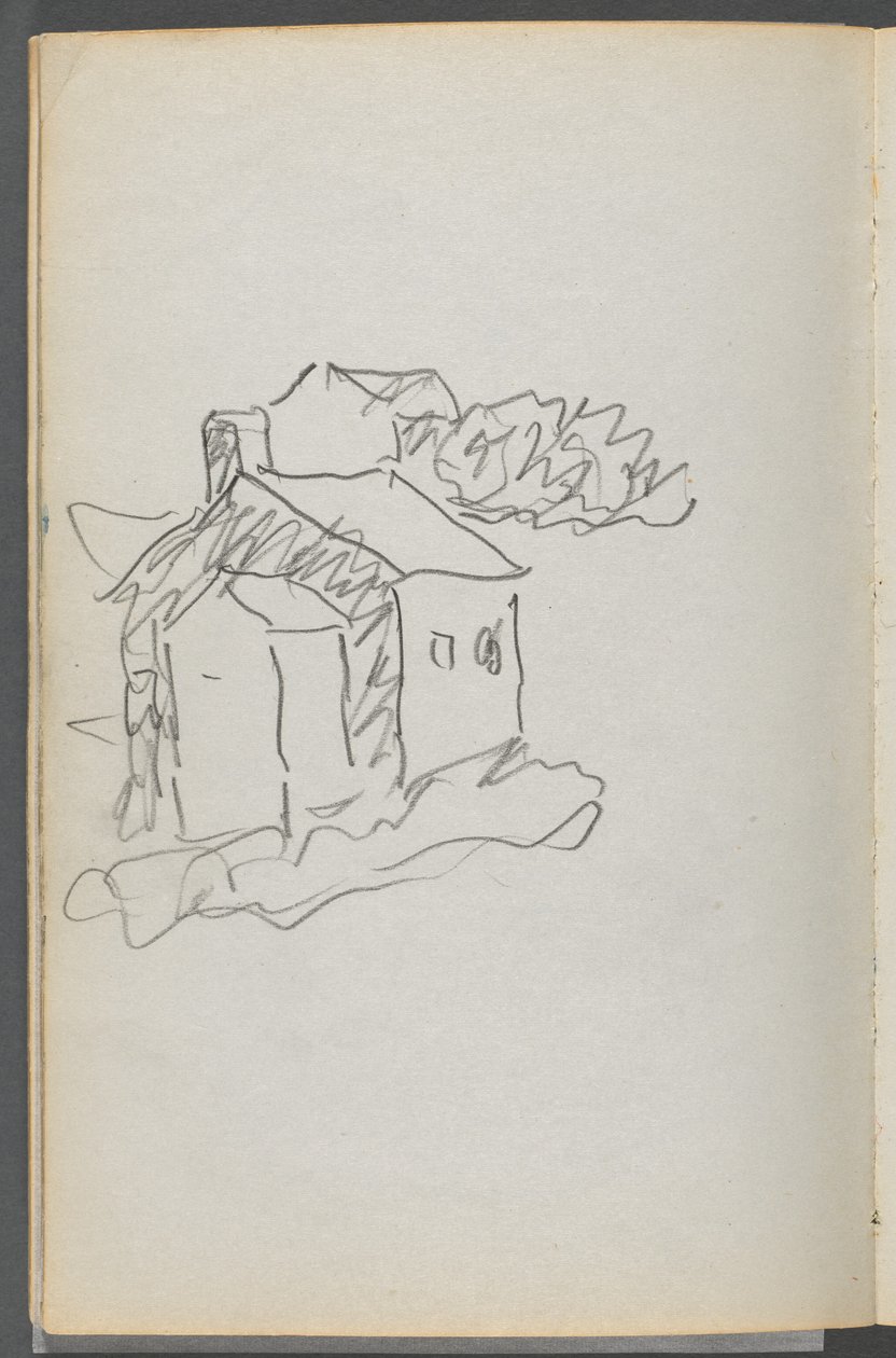 Szkicownik, The Dells, nr 127, strona 046: Dom autorstwa Maurice Prendergast