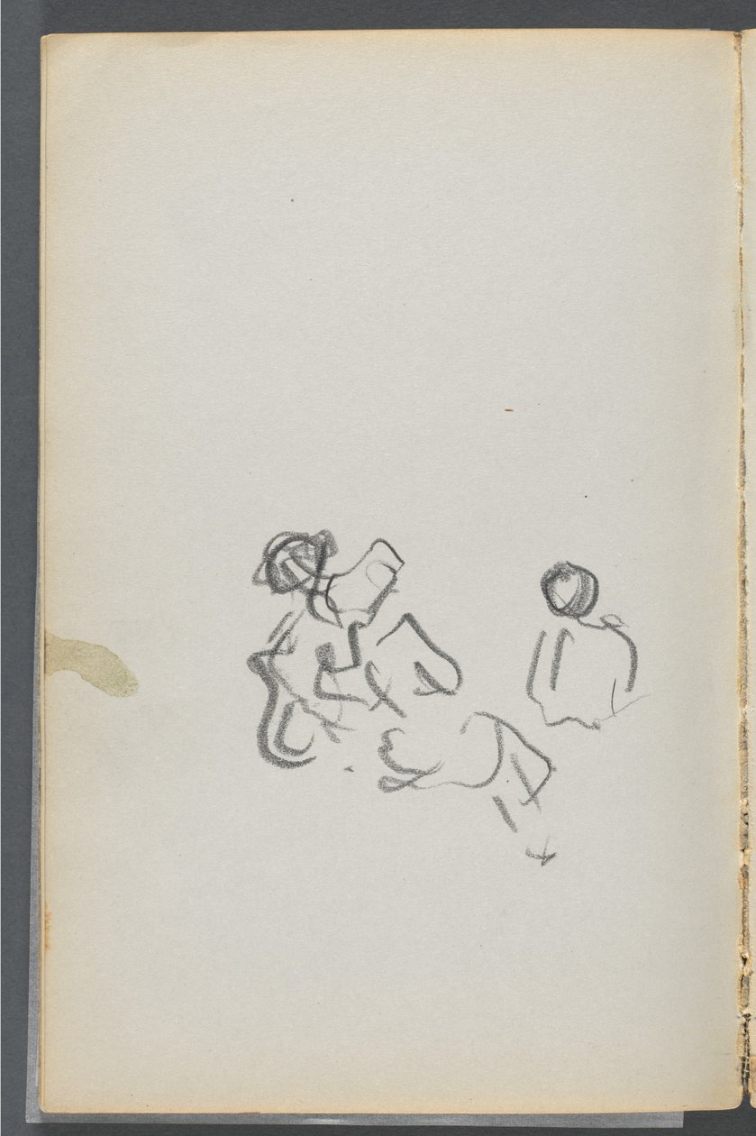 Szkicownik, The Dells, nr 127, strona 054: Rysunki autorstwa Maurice Prendergast
