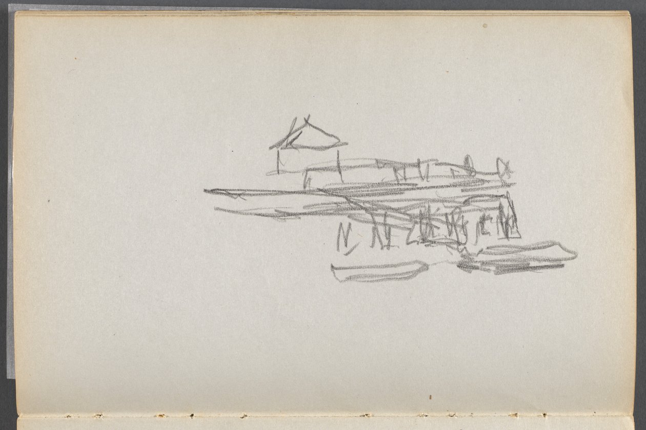 Szkicownik, The Dells, nr 127, strona 060: Dok autorstwa Maurice Prendergast