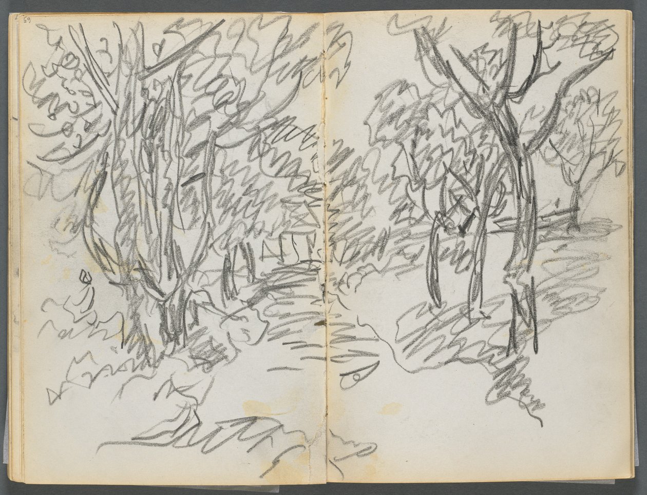 Szkicownik, The Dells, nr 127, strony 064 i 65: Krajobraz autorstwa Maurice Prendergast