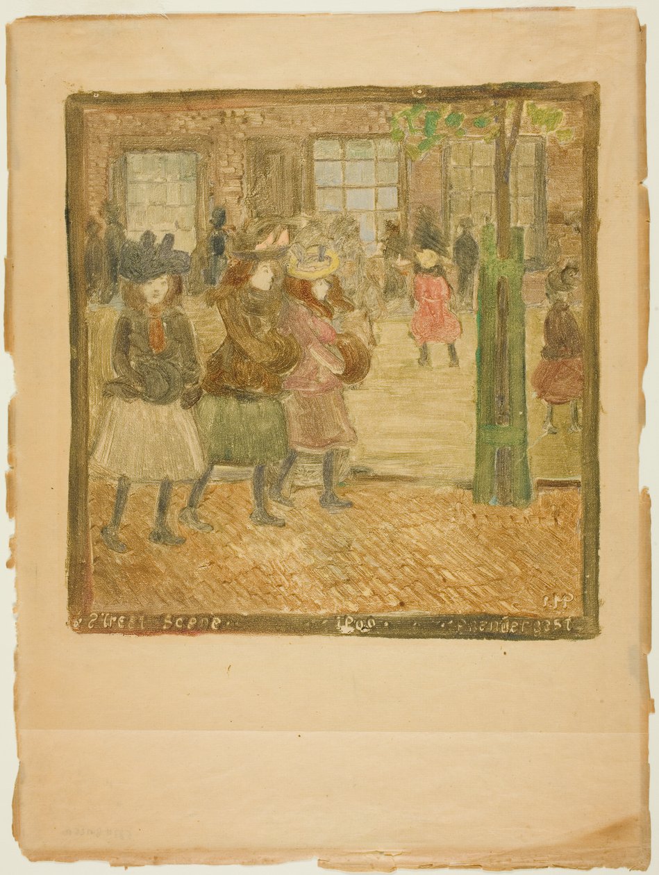 Scena uliczna autorstwa Maurice Prendergast