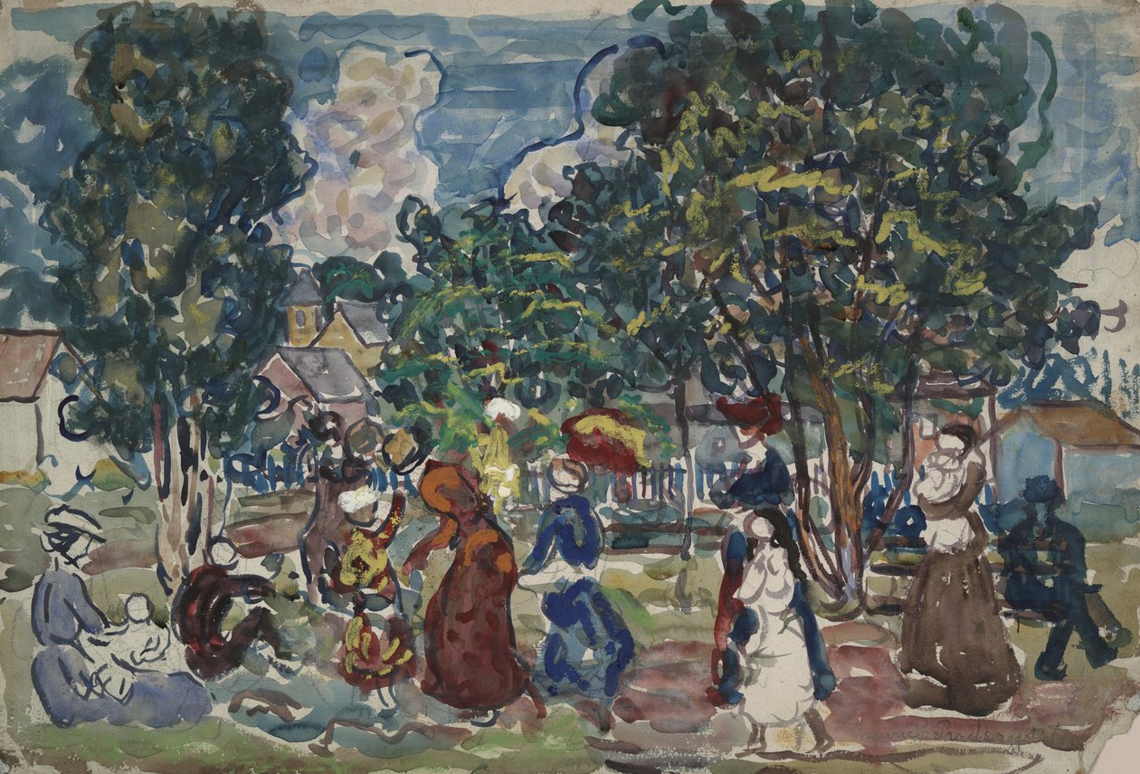 Niedzielna Promenada autorstwa Maurice Brazil Prendergast