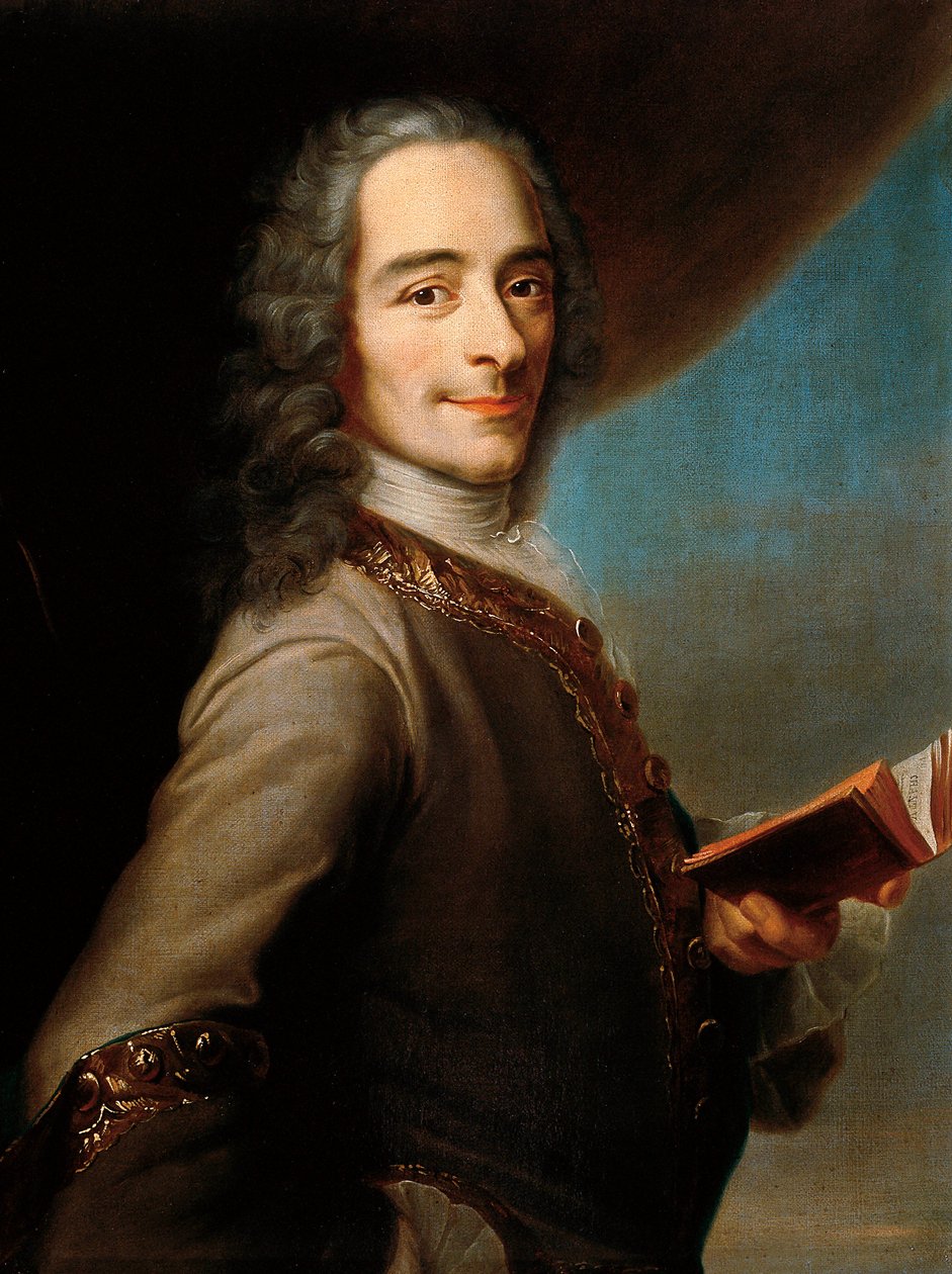 Francois-Marie Arouet de Voltaire zwany Voltaire autorstwa Maurice Quentin de La Tour