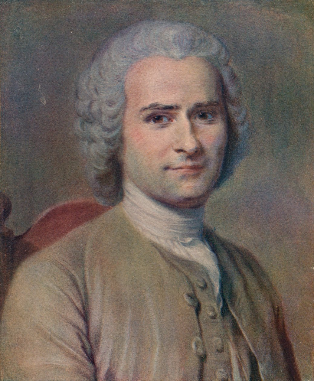 Jean-Jacques Rousseau, 1753 autorstwa Maurice Quentin de La Tour