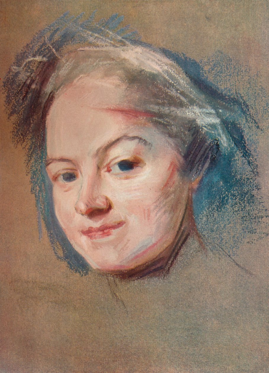 Madame Favart, c1745 autorstwa Maurice Quentin de La Tour