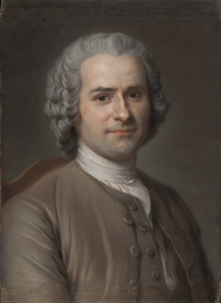 Portret Jean-Jacques Rousseau 1712-1778 autorstwa Maurice Quentin de La Tour