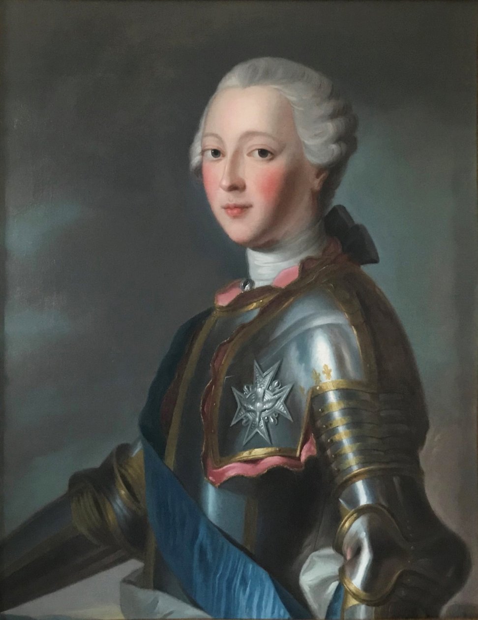 "Portret Louisa-Jeana-Marie de Bourbon, księcia Penthièvre autorstwa Maurice Quentin de La Tour