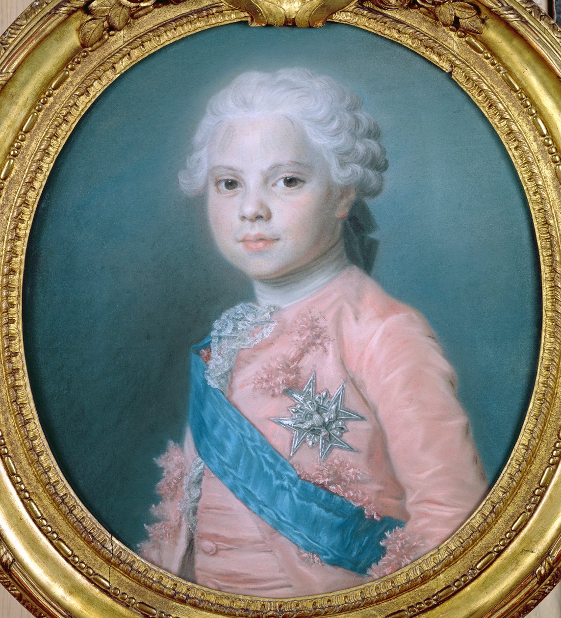 Portret Ludwika Francuskiego (1755-1824) hrabiego Prowansji i przyszłego króla Ludwika XVIII (pastel) autorstwa Maurice Quentin de La Tour
