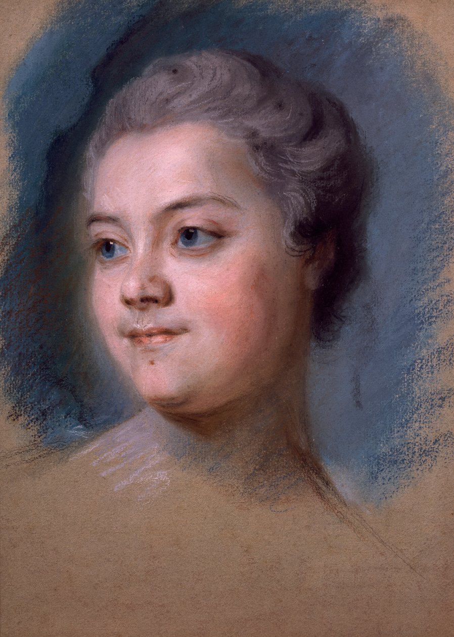 Portret Mademoiselle de Chastagner de Lagrange, autor: Maurice-Quentin de la Tour (1704-1788) autorstwa Maurice Quentin de La Tour