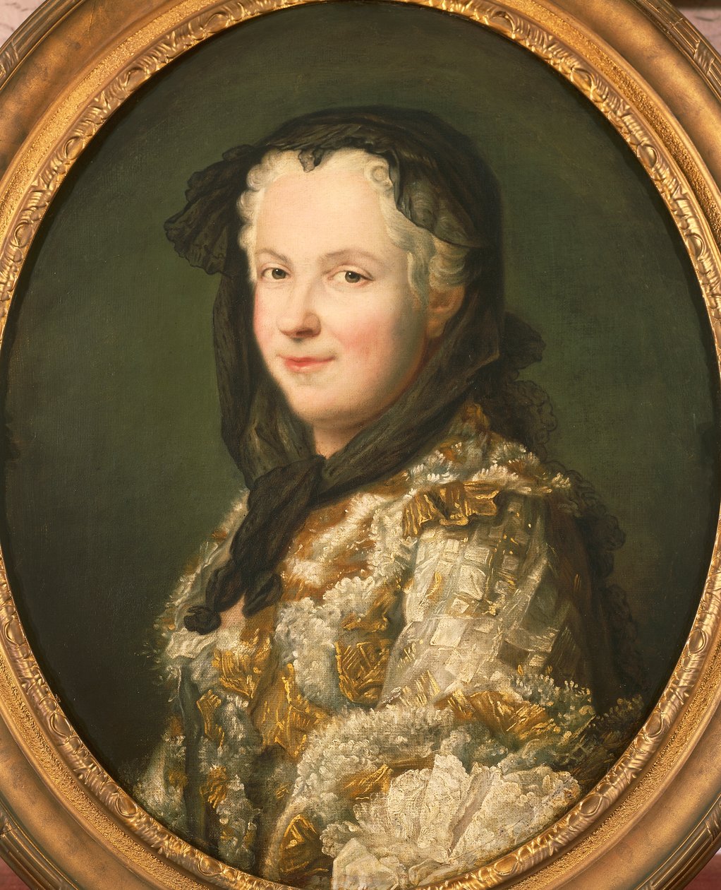Portret Marii Leszczyńskiej, olej na płótnie autorstwa Maurice Quentin de La Tour