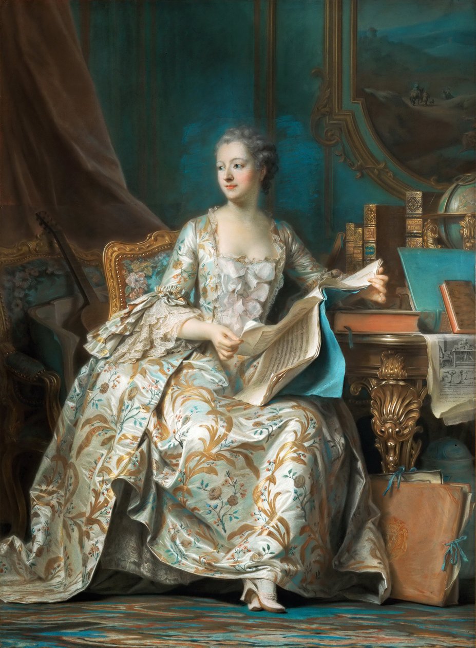Portret markizy de Pompadour 1721-1764 autorstwa Maurice Quentin de La Tour