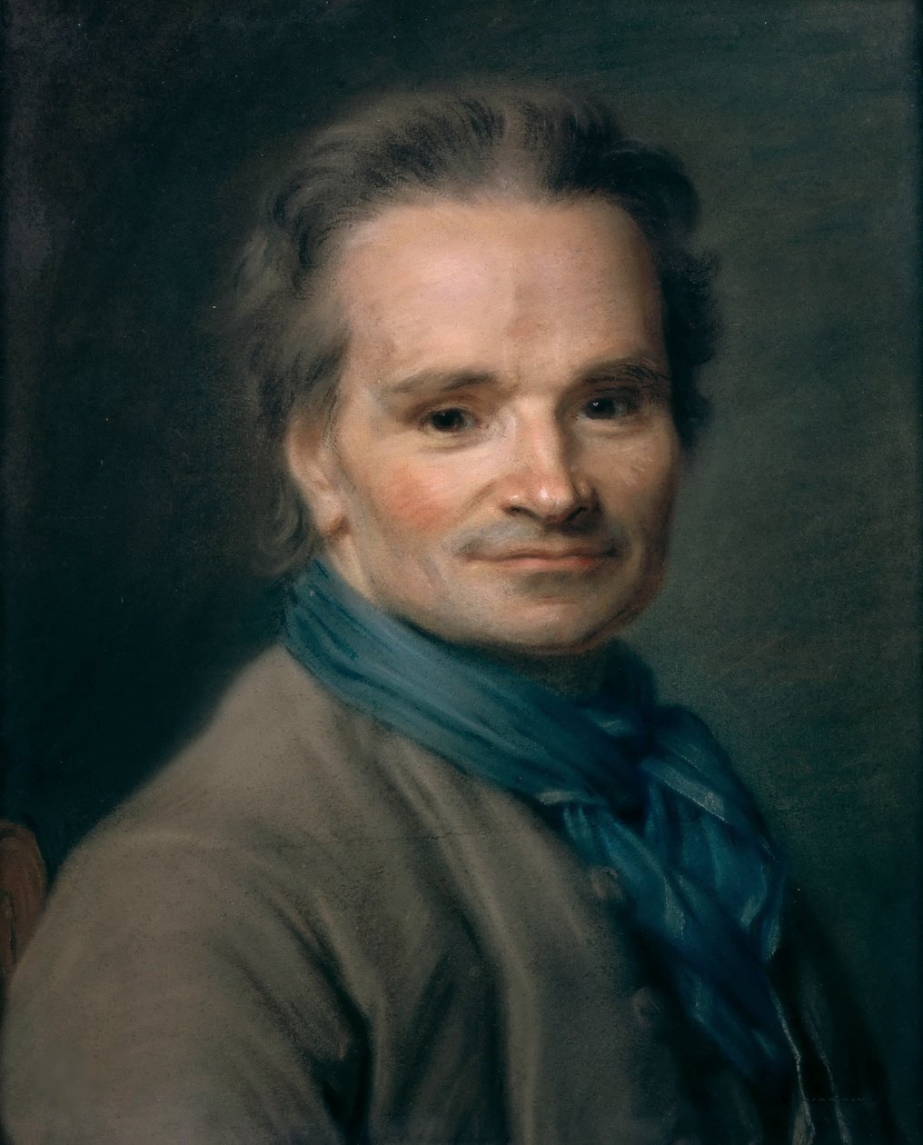 Portret rzeźbiarza Jean-Baptiste Lemoyne 1704-1778, 1763. autorstwa Maurice Quentin de La Tour