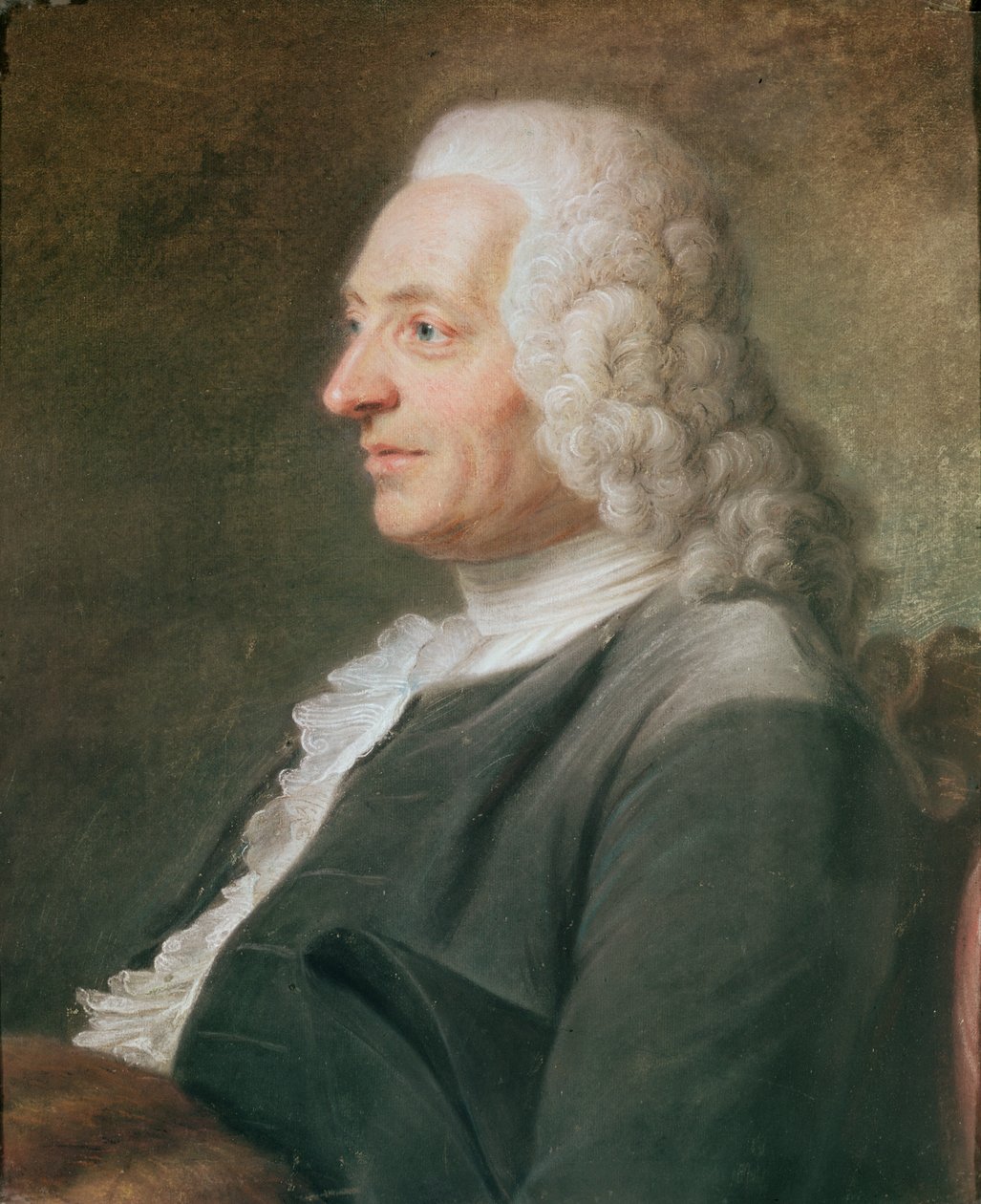 Portret, prawdopodobnie prezydent Hénault (pasel na papierze) autorstwa Maurice Quentin de La Tour