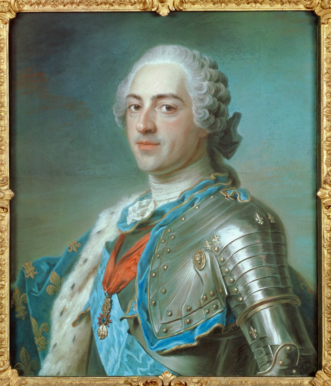 Ludwik XV ... autorstwa Maurice Quentin de La Tour