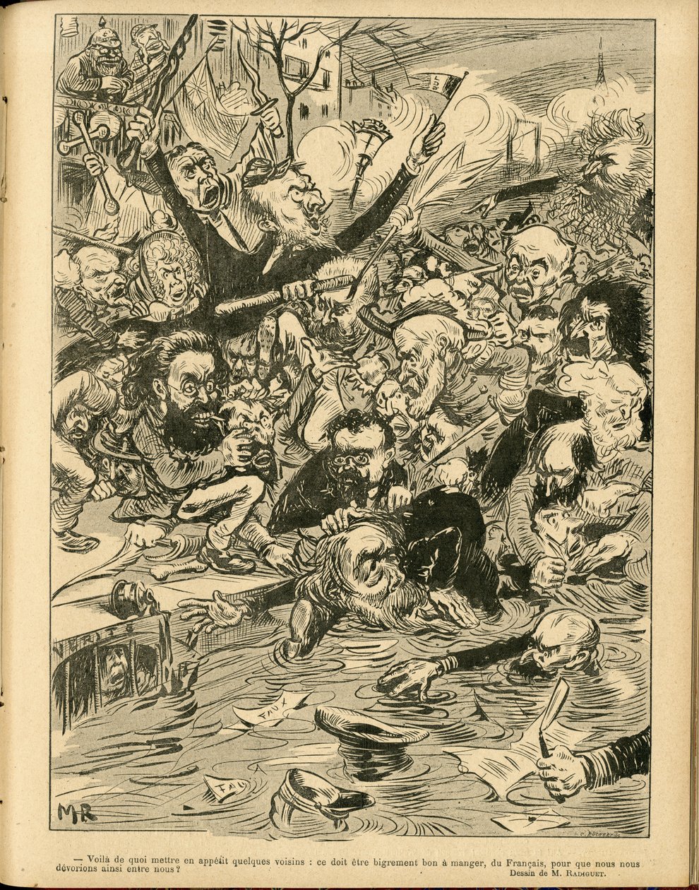 Ilustracja Maurice Radigueta (1866-1941) w Le Rire autorstwa Maurice Radiguet