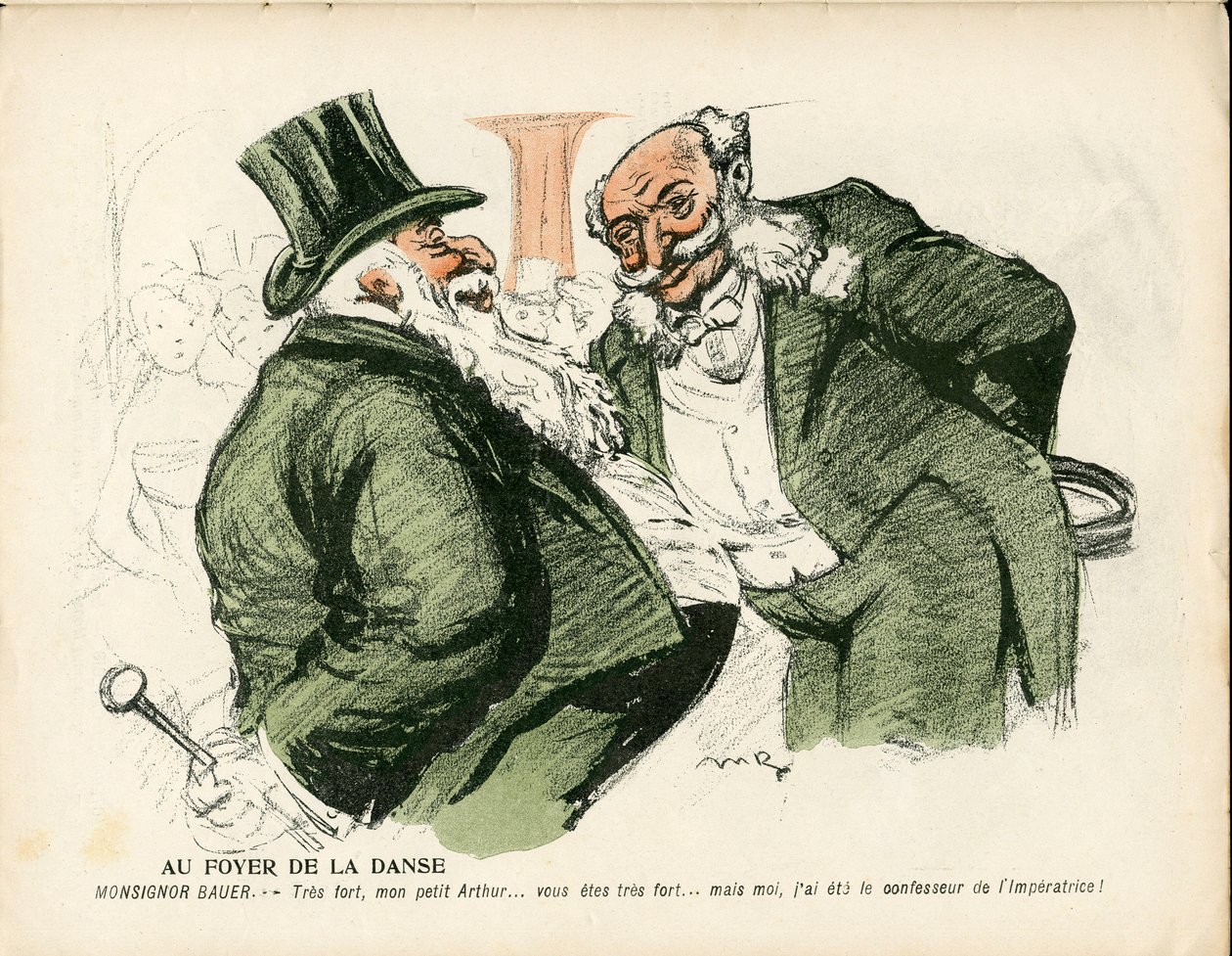 Talerz Maślany, numer 185, kolor satyryczny autorstwa Maurice Radiguet